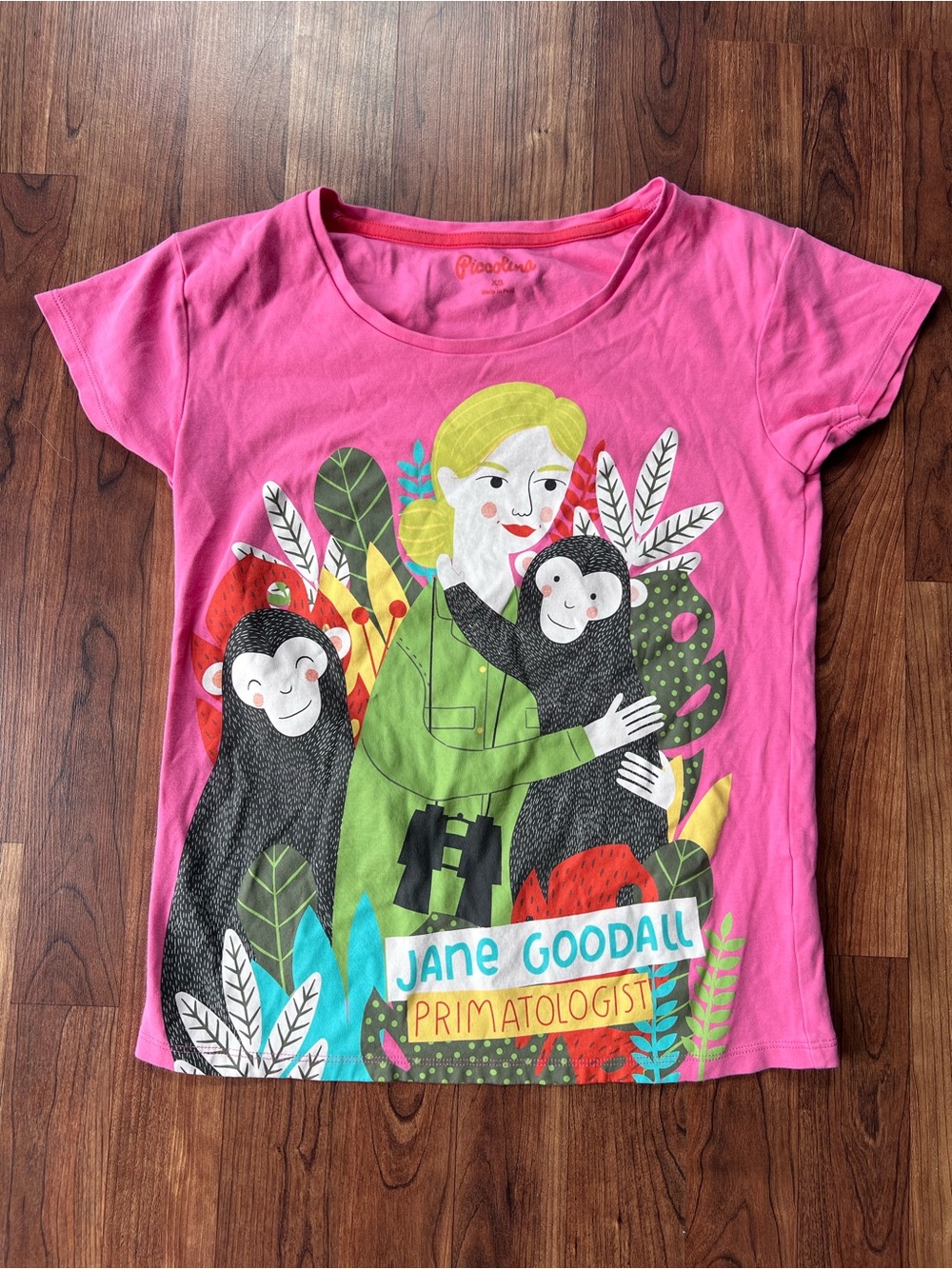 Piccolina Kids Jane Goodall Trailblazer Graphic Tee - Size XS